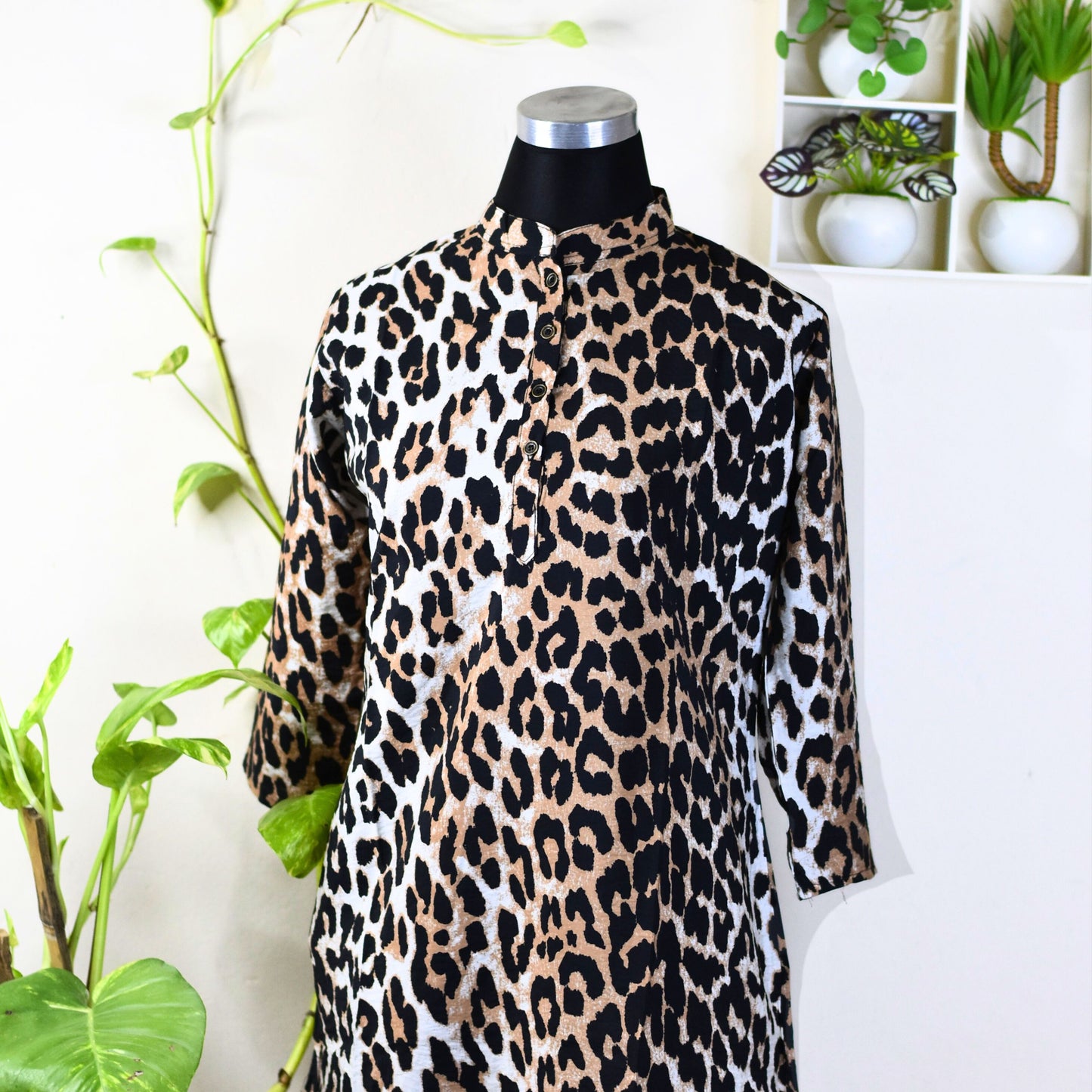 Leopard print dress