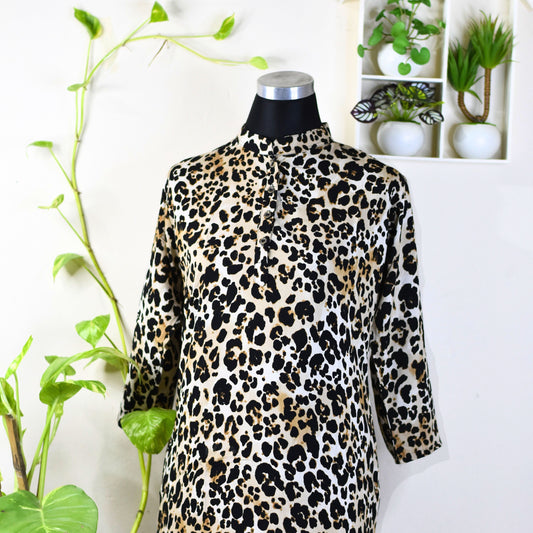 Leopard print dress