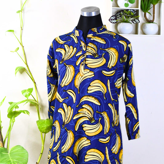 Banana Print Dress