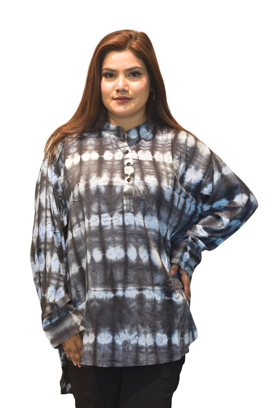 tie-dye tunic shirt