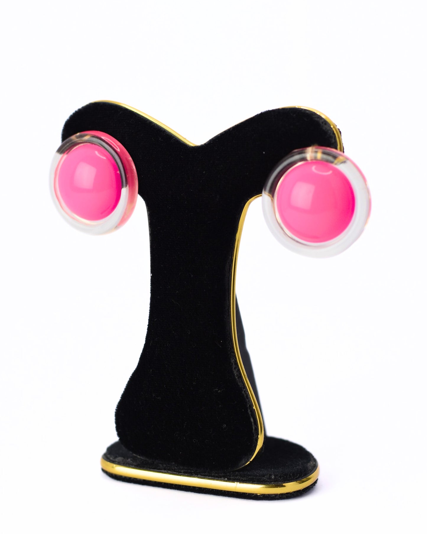 Pink Stone Earing