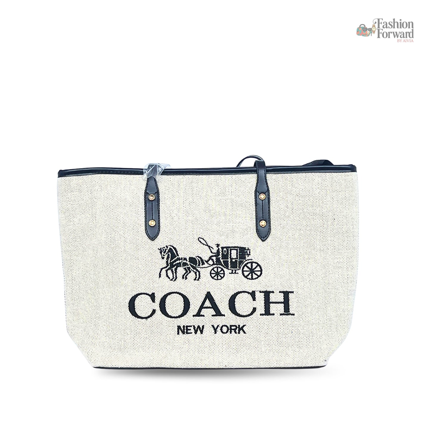 Coach Canvas Fabric Big Tote