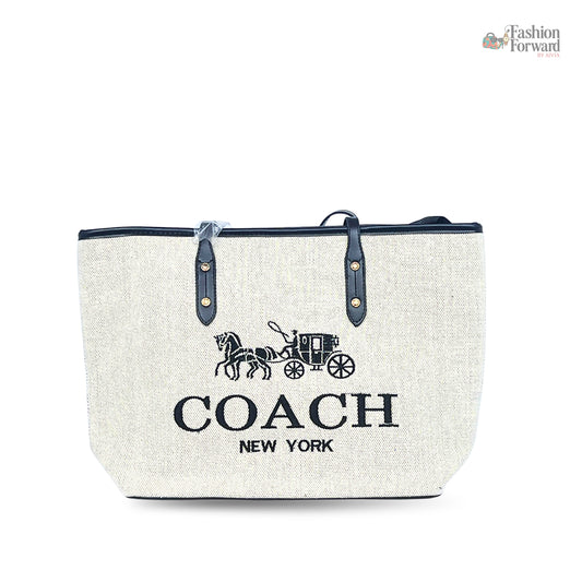 Coach Canvas Fabric Big Tote